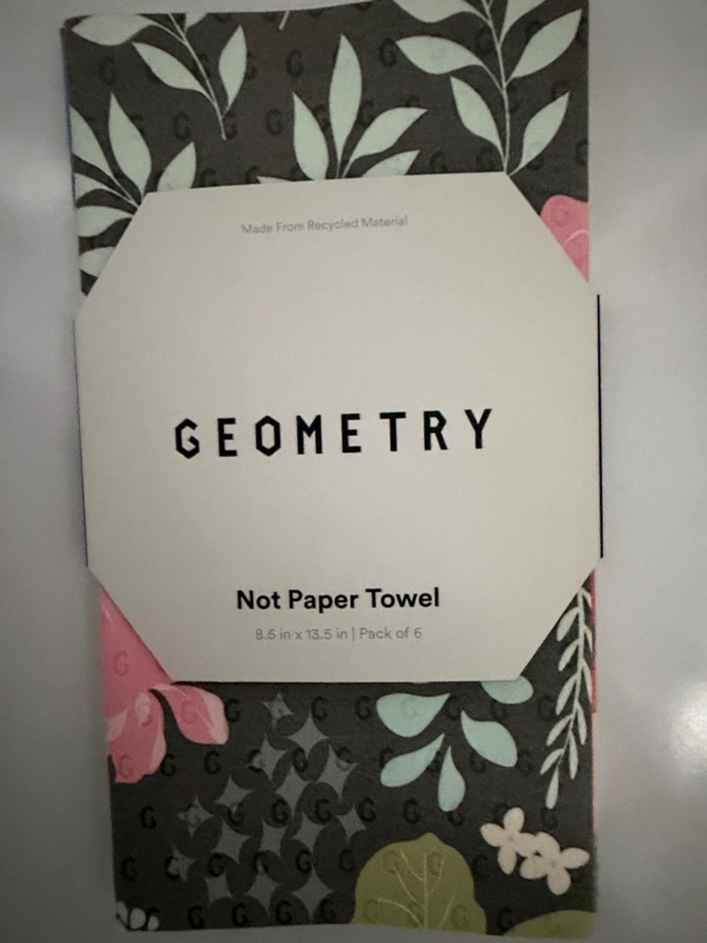 NWT GEOMETRY Not Paper Towel - Floral Prints. Set of 3.